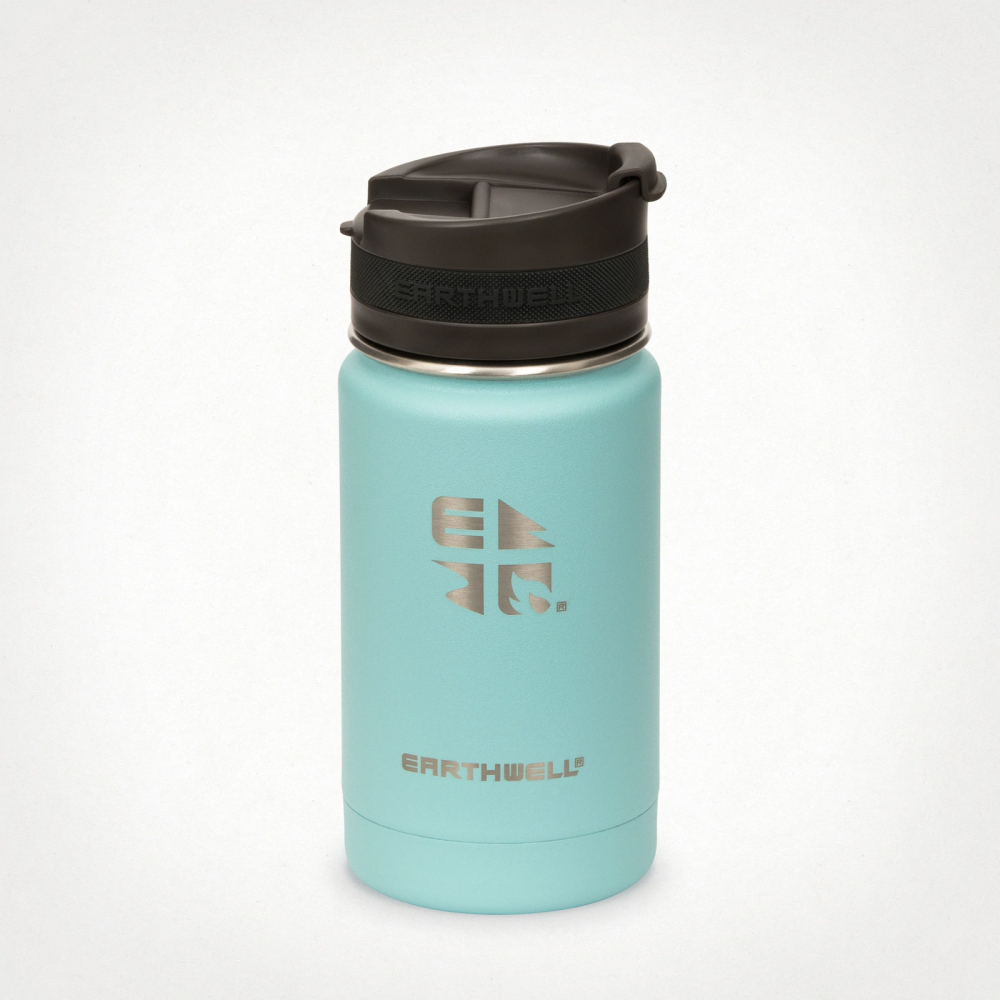 Earthwell Vacuum Bottle 12oz / 350ml - Aqua Blue,