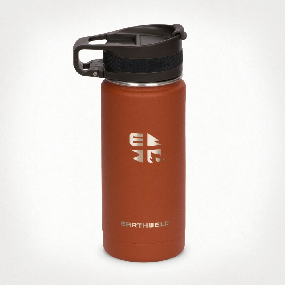 Earthwell Vacuum Bottle 16oz / 470ml - Sierra Red,