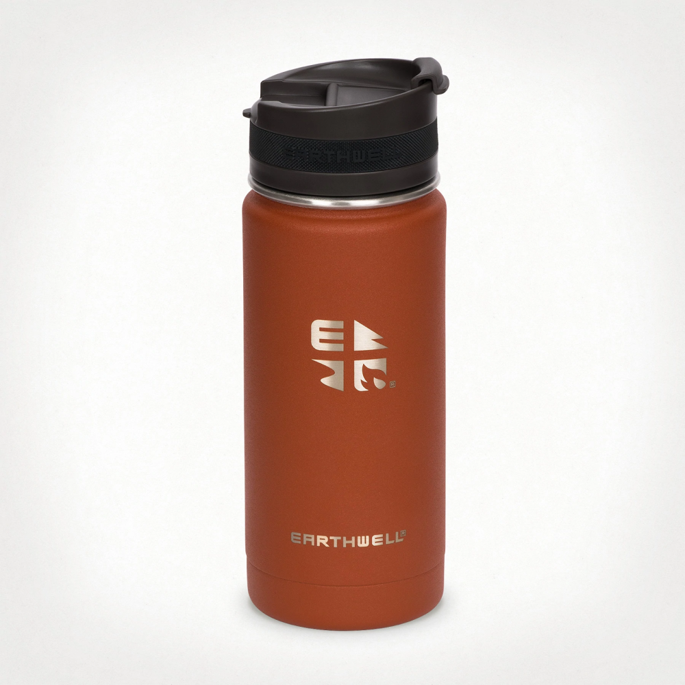 Earthwell Vacuum Bottle 16oz / 470ml - Sierra Red,