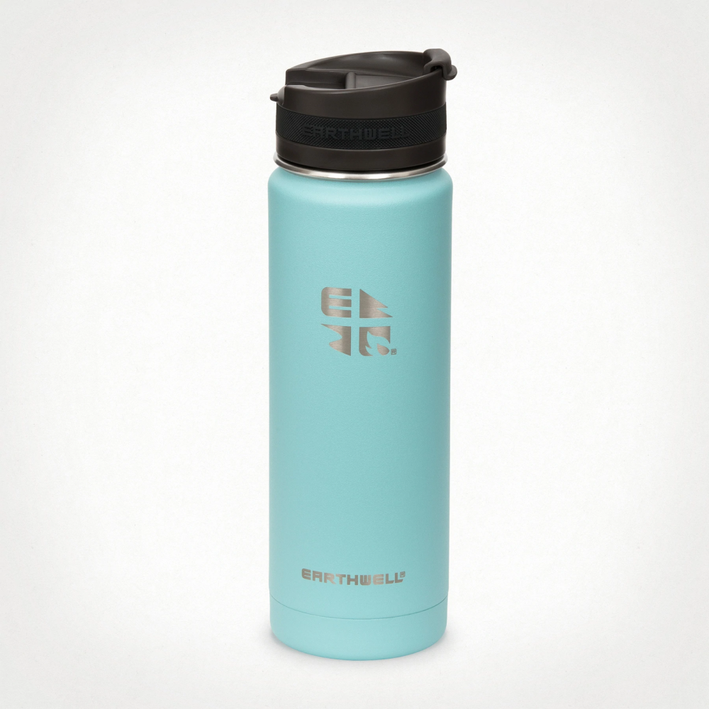 Earthwell Vacuum Bottle 20oz / 590ml - Aqua Blue,